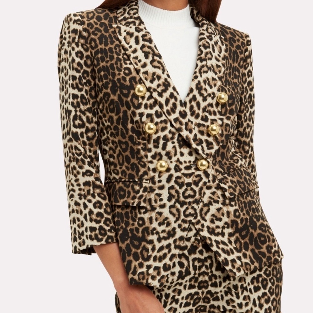 Veronica Beard Leopard Print Blazer